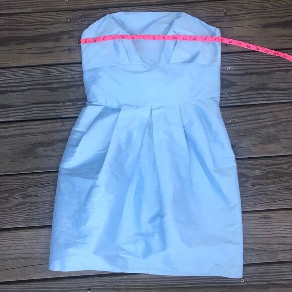 Alexia Admor New York Blue Strapless Bow Back Dress, Size Small - Picture 8 of 9